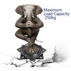 Soleil Lazy Susan Square Bearing, 16cm, Swivel Base, For Furniture Sofa TV And Bar Stool, Black 8 Soleil Lazy Susan Square Bearing, 16cm, Swivel Base, For Furniture Sofa TV And Bar Stool, Black -Vonshef shop 100157478 4