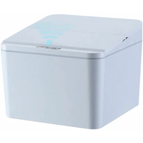 Soleil Touchless Trash Cans 4L Automatic Induction Smart Trash Can Garbage Can Infrared Motion Sensor With Lid For Car Kitchen Bathroom Bedroom Office, Gray 3 Soleil Touchless Trash Cans 4L Automatic Induction Smart Trash Can Garbage Can Infrared Motion Sensor With Lid For Car Kitchen Bathroom Bedroom Office, Gray - Image 3