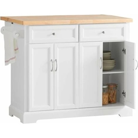 SoBuy Extendable Kitchen Trolley Island Storage Cupboard White FKW71-WN+ Free Wall Coat Rack FRG54-W 1 SoBuy Extendable Kitchen Trolley Island Storage Cupboard White FKW71-WN+ Free Wall Coat Rack FRG54-W