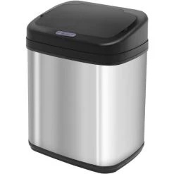 HOMCOM Automatic Sensor Dustbin Stainless Steel Rubbish Waste Bin Trash 20L