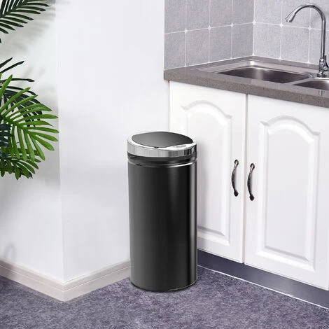 HOMCOM Automatic Hand Sensor Dustbin Kitchen Waste Bin Rubbish Can 42L 3 HOMCOM Automatic Hand Sensor Dustbin Kitchen Waste Bin Rubbish Can 42L - Image 3