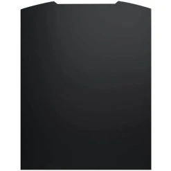 MyAppliances ART1170 Splashback Curved Black Steel 90cm