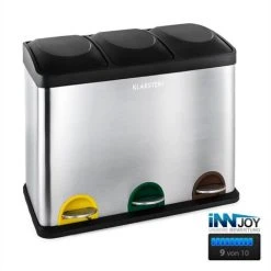 Klarstein Ecosystem Stainless Steel Recycling Bin 45L