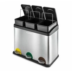 Klarstein Ecosystem Stainless Steel Recycling Bin 45L -Vonshef shop 14842201 4