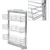 3-Tier Pull-out Kitchen Wire Basket Silver 47x15.5x55.5 Cm VidaXL