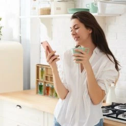 Relaxdays Bamboo Drawer Organiser, 5 X 45 X 32 Cm, Kitchen Organizer With Removable Dividers, Drawer Insert As Cutlery Holder, Natural Brown -Vonshef shop 16077600 3