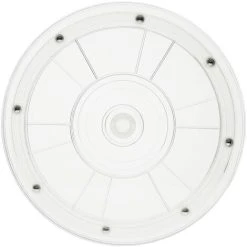 PrimeMatik - Manual Rotating Base Display 20,3 Cm Transparent Lazy Susan