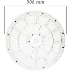 PrimeMatik - Manual Rotating Base Display 30,6 Cm Transparent Lazy Susan -Vonshef shop 16115560 2