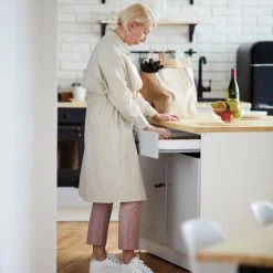 Relaxdays Cutlery Drawer Tray, Extendable, Variable Width, 5 - 7 Compartments, Bamboo Organiser, HWD: 5.5x48.5x37cm, Dark Brown -Vonshef shop 16119173 3