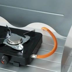 Tectake Camping Kitchen 76x53.5x107cm - Camping Kitchen Unit, Camping Kitchen Stand, Camping Cooking Table - Black -Vonshef shop 16213399 5