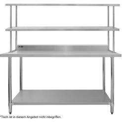 KuKoo Commercial Kitchen Overshelf Shelf 1800mm Stainless Steel Double 8 KuKoo Commercial Kitchen Overshelf Shelf 1800mm Stainless Steel Double -Vonshef shop 16470379 4