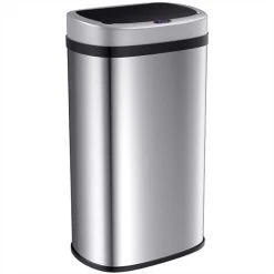 Deuba Silver Square Sensor Bin 50 Litre – Waste Bin Bin Waste Bin