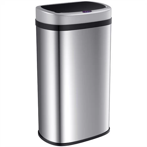 Deuba Silver Square Sensor Bin 50 Litre – Waste Bin Bin Waste Bin 1 Deuba Silver Square Sensor Bin 50 Litre – Waste Bin Bin Waste Bin