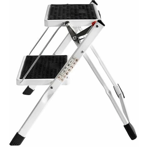 Home Discount 2 Step Stool With Anti-Slip Mat Iron Frame Home DIY Ladder 2 Home Discount 2 Step Stool With Anti-Slip Mat Iron Frame Home DIY Ladder - Image 2