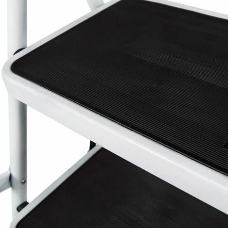 Home Discount 3 Step Ladder With Handrail & Anti-Slip Mat Iron Frame Home DIY Stool 5 Home Discount 3 Step Ladder With Handrail & Anti-Slip Mat Iron Frame Home DIY Stool - Image 5
