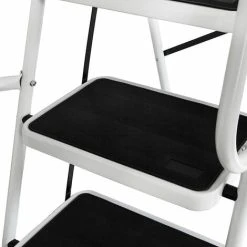 Home Discount 4 Step Ladder With Handrail & Anti-Slip Mat Iron Frame Home DIY Stool 9 Home Discount 4 Step Ladder With Handrail & Anti-Slip Mat Iron Frame Home DIY Stool -Vonshef shop 18014037 5