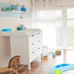Relaxdays Pedal Bin, Vintage Under Kitchen Counter & Bathroom Bin, Metal, 5 L, White -Vonshef shop 18946227 5
