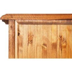 BISCOTTINI Country -style Solid Lime Wood Walnut Finish W55xDP43xH150 Cm Sized Display Case. Made In Italy -Vonshef shop 19299541 4