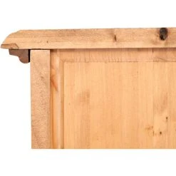 BISCOTTINI Country-style Sold Lime Wood, Natural Finish W55xDP43xH150 Cm Sized Display Case. Made In Italy -Vonshef shop 19299543 4