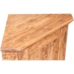 BISCOTTINI Country-style Solid Lime Wood Natural Finish Corner Cupboard. Made In Italy -Vonshef shop 19299550 3