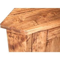 BISCOTTINI Country-style Solid Lime Wood Natural Finish Corner Cupboard. Made In Italy -Vonshef shop 19299550 5