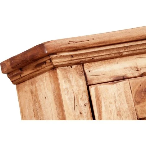 BISCOTTINI Country-style Solid Made Wood Natural Finish W50xDP50xH184 Cm Sized Corner Cabinet. Made In Italy 5 BISCOTTINI Country-style Solid Made Wood Natural Finish W50xDP50xH184 Cm Sized Corner Cabinet. Made In Italy - Image 5