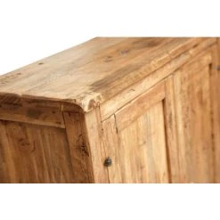 BISCOTTINI Country-style Solid Lime Wood, Natural Finish W68xDP25xH130 Cm Sized Small Cabinet. Made In Italy -Vonshef shop 19299888 5