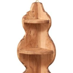 BISCOTTINI Solid Lime Wood Natural Finish W22xDP22xH90 Cm Made In Italy Sized Angled Shelf. 8 BISCOTTINI Solid Lime Wood Natural Finish W22xDP22xH90 Cm Made In Italy Sized Angled Shelf. -Vonshef shop 19300051 4