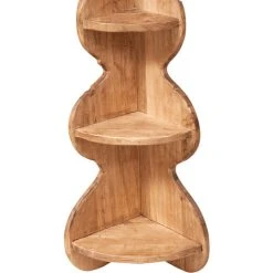 BISCOTTINI Solid Lime Wood Natural Finish W22xDP22xH90 Cm Made In Italy Sized Angled Shelf. 9 BISCOTTINI Solid Lime Wood Natural Finish W22xDP22xH90 Cm Made In Italy Sized Angled Shelf. -Vonshef shop 19300051 5
