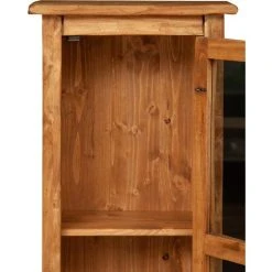 BISCOTTINI Country-style Solid Lime Wood, Natural Finish Sized Display Case. Made In Italy -Vonshef shop 19313580 4