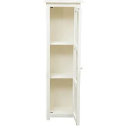 BISCOTTINI Country-style Solid Lime Wood, Antiqued White Finish Sized Display Case. Made In Italy -Vonshef shop 19313758 4