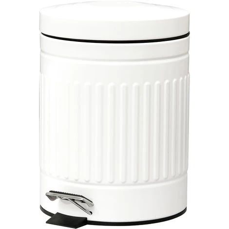 HOMCOM 5L Compact Bin Steel Body Inner Bucket Quiet-Close Lid W/ Pedal Handle 1 HOMCOM 5L Compact Bin Steel Body Inner Bucket Quiet-Close Lid W/ Pedal Handle