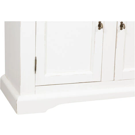 BISCOTTINI Country Style,solid Lime Wood Walnut Finish W110xDP45xH103 Cm Sized Sideboard. Made In Italy 3 BISCOTTINI Country Style,solid Lime Wood Walnut Finish W110xDP45xH103 Cm Sized Sideboard. Made In Italy - Image 3