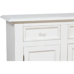 BISCOTTINI Country Style,solid Lime Wood Walnut Finish W110xDP45xH103 Cm Sized Sideboard. Made In Italy 8 BISCOTTINI Country Style,solid Lime Wood Walnut Finish W110xDP45xH103 Cm Sized Sideboard. Made In Italy -Vonshef shop 19869018 4