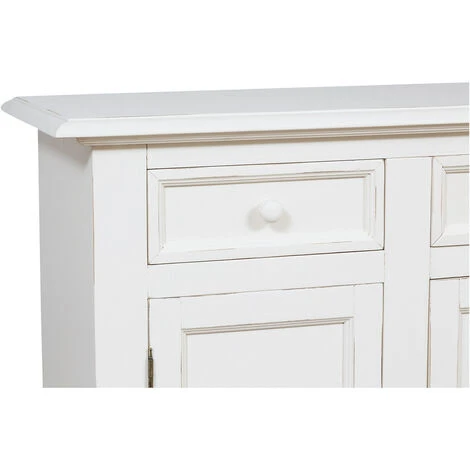 BISCOTTINI Country Style,solid Lime Wood Walnut Finish W110xDP45xH103 Cm Sized Sideboard. Made In Italy 4 BISCOTTINI Country Style,solid Lime Wood Walnut Finish W110xDP45xH103 Cm Sized Sideboard. Made In Italy - Image 4