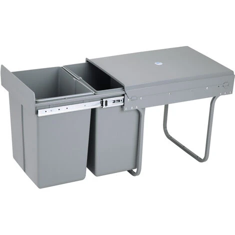 Charles Bentley Pull Out Kitchen Cupboard Bin 2 X 20L (40L Capacity) - Recycling 3 Charles Bentley Pull Out Kitchen Cupboard Bin 2 X 20L (40L Capacity) - Recycling - Image 3