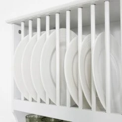 SoBuy Wall Mounted Kitchen Plate Cup Rack, Kitchen Wall Shelf, Kitchen Storage Rack Shelf KCR04-W -Vonshef shop 22406298 4