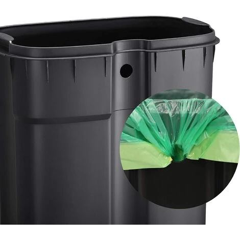 Songmics Kitchen Rubbish Bin, Pedal Trash Can 30L, With Plastic Inner Bucket, Hinged Lid, Soft Closure, Odour Proof And Hygienic, White LTB03WT 4 Songmics Kitchen Rubbish Bin, Pedal Trash Can 30L, With Plastic Inner Bucket, Hinged Lid, Soft Closure, Odour Proof And Hygienic, White LTB03WT - Image 4