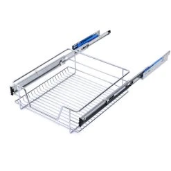 Livingandhome Pull Out Wire Basket Kitchen Cabinet Larder Organizer Cupboard Drawer, 40CM -Vonshef shop 23562376 4