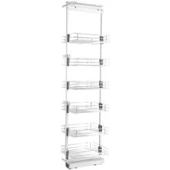 Livingandhome Larder Pull Out Wire Basket Kitchen Cabinet Cupboard, Width 25CM 8 Livingandhome Larder Pull Out Wire Basket Kitchen Cabinet Cupboard, Width 25CM -Vonshef shop 23562391 4