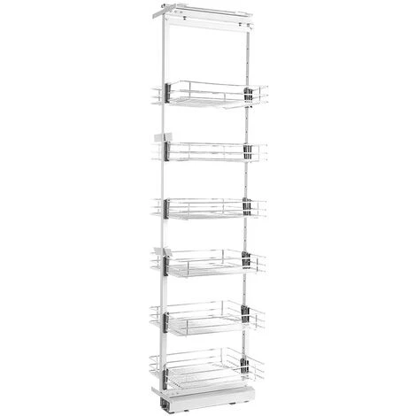 Livingandhome Larder Pull Out Wire Basket Kitchen Cabinet Cupboard, Width 25CM 4 Livingandhome Larder Pull Out Wire Basket Kitchen Cabinet Cupboard, Width 25CM - Image 4