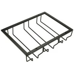 Livingandhome Kitchen Wine Rack Holder Wine Cup Hanging Storage Shelf -Vonshef shop 23694511 4