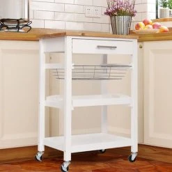 Livingandhome 3 Tier Cart Basket Tray Drawer Kitchen Trolley -Vonshef shop 23749581 3