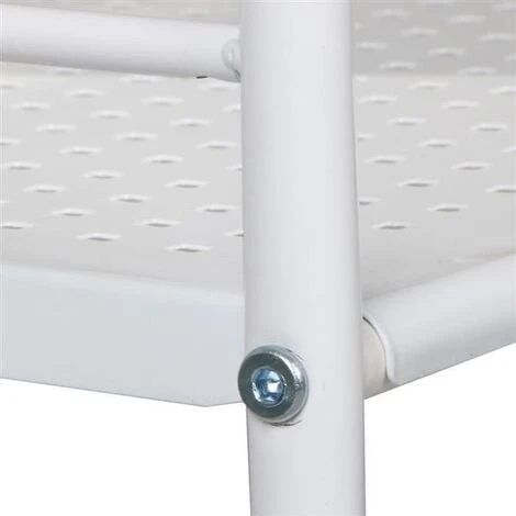 Yaheetech 4-Shelf Salon Trolley Cart, White 3 Yaheetech 4-Shelf Salon Trolley Cart, White - Image 3
