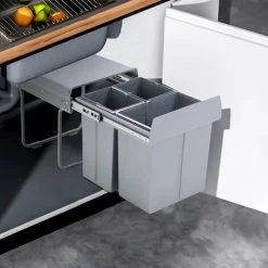 Livingandhome 40L Pull Out Recycling Waste Bin
