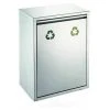 Evre. Evre Stainless Steel Recycling Bin With Removable Multi Compartments 30L(2x15L)