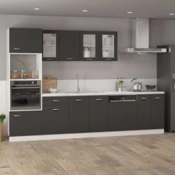Hanging Cabinet Grey 39.5x31x60 Cm Engineered Wood VidaXL 8 Hanging Cabinet Grey 39.5x31x60 Cm Engineered Wood VidaXL -Vonshef shop 29112797 4