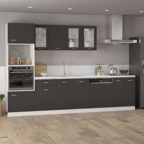 Hanging Cabinet Grey 39.5x31x60 Cm Engineered Wood VidaXL 4 Hanging Cabinet Grey 39.5x31x60 Cm Engineered Wood VidaXL - Image 4
