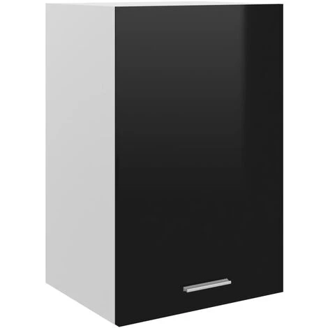 Hanging Cabinet High Gloss Black 39.5x31x60 Cm Engineered Wood VidaXL 1 Hanging Cabinet High Gloss Black 39.5x31x60 Cm Engineered Wood VidaXL