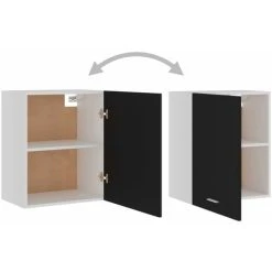Hanging Cabinet Black 50x31x60 Cm Engineered Wood VidaXL 9 Hanging Cabinet Black 50x31x60 Cm Engineered Wood VidaXL -Vonshef shop 29112812 5